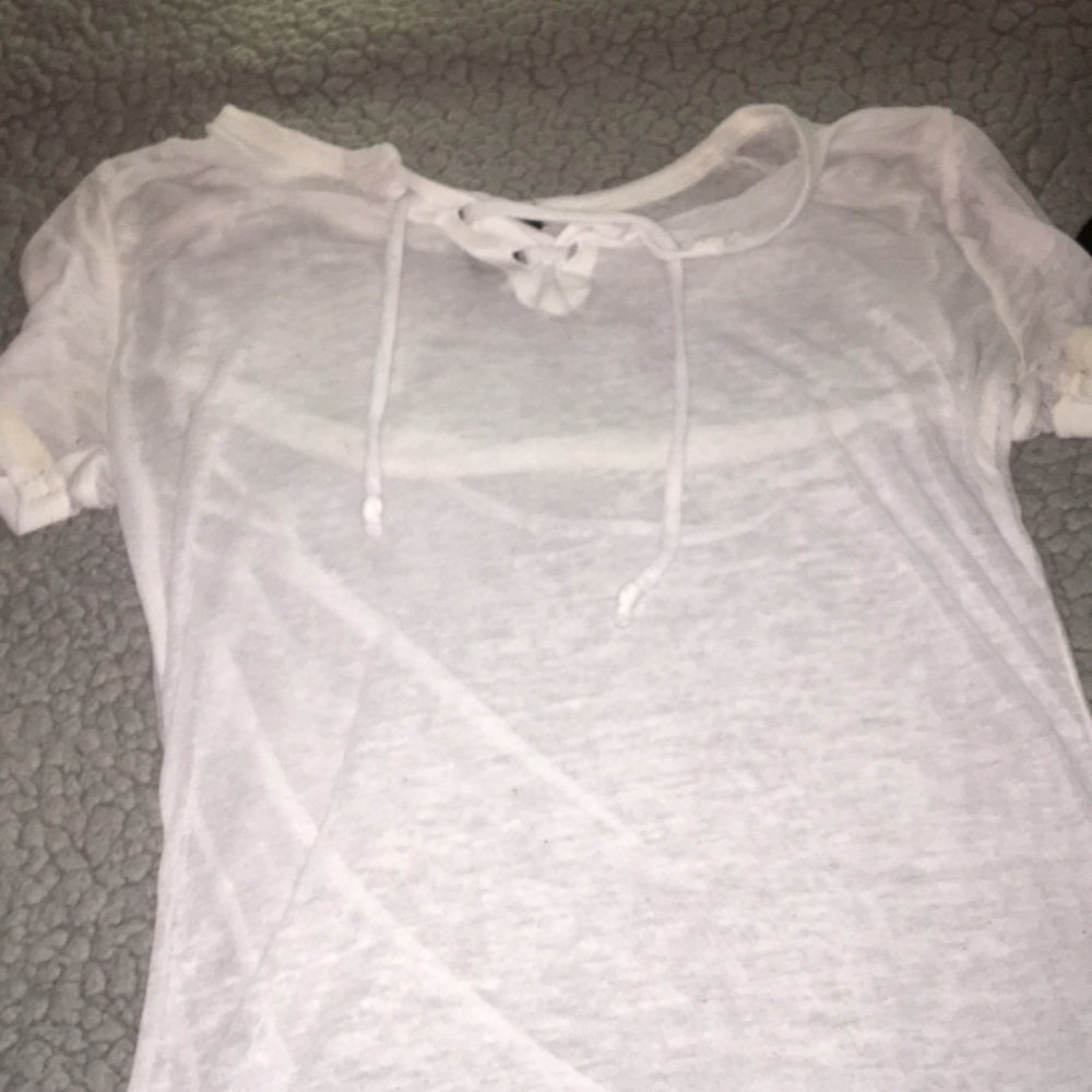 See through white shirt, super soft
